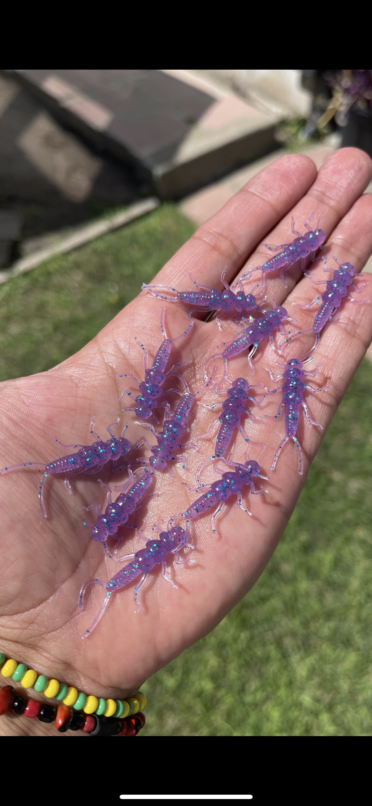 10p 1.3in ”Purple Emerald” Trout Flies