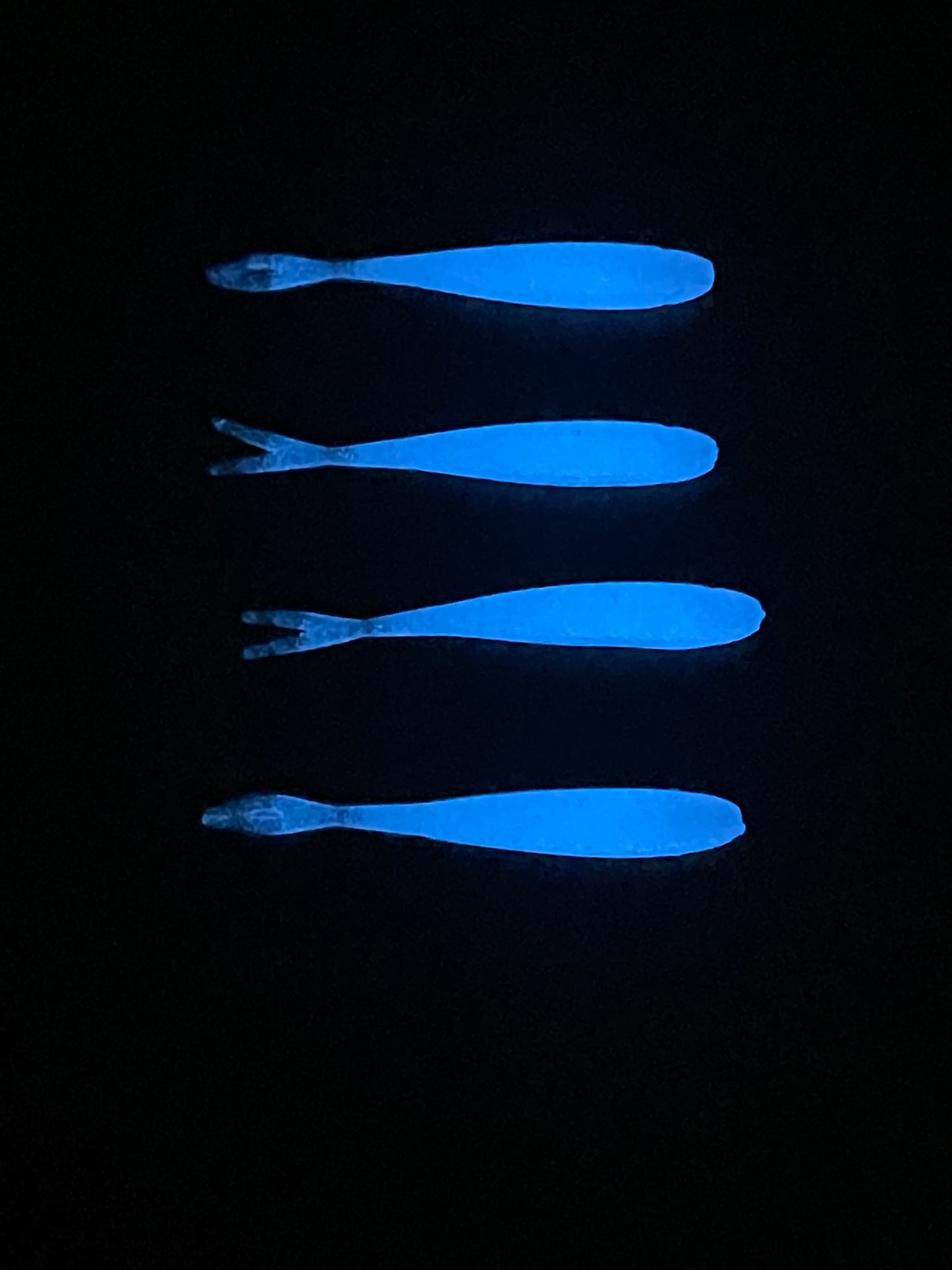 10p 2in “Glowing Blue Lagoon” Minnows