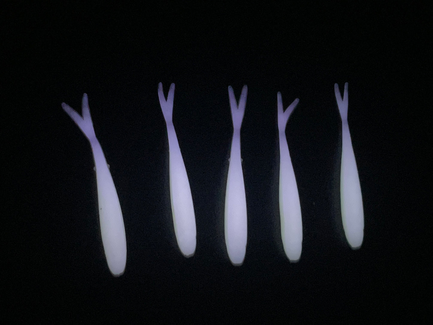 10p 2in “Glowing Ghost” Minnows