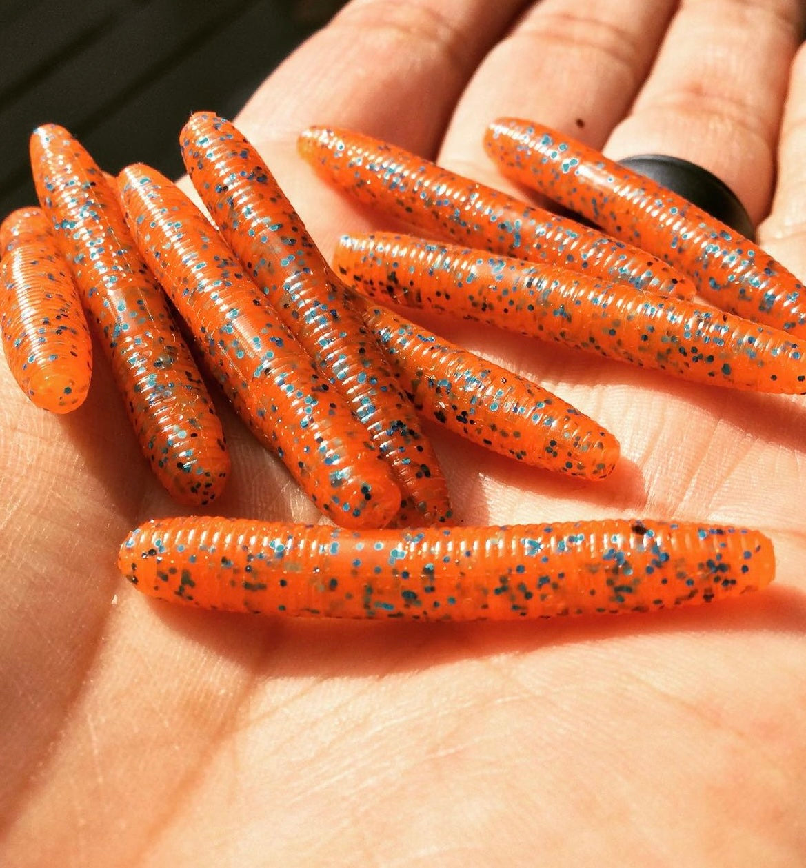 10pc 1.5 Orange Saphire" Stick Bait