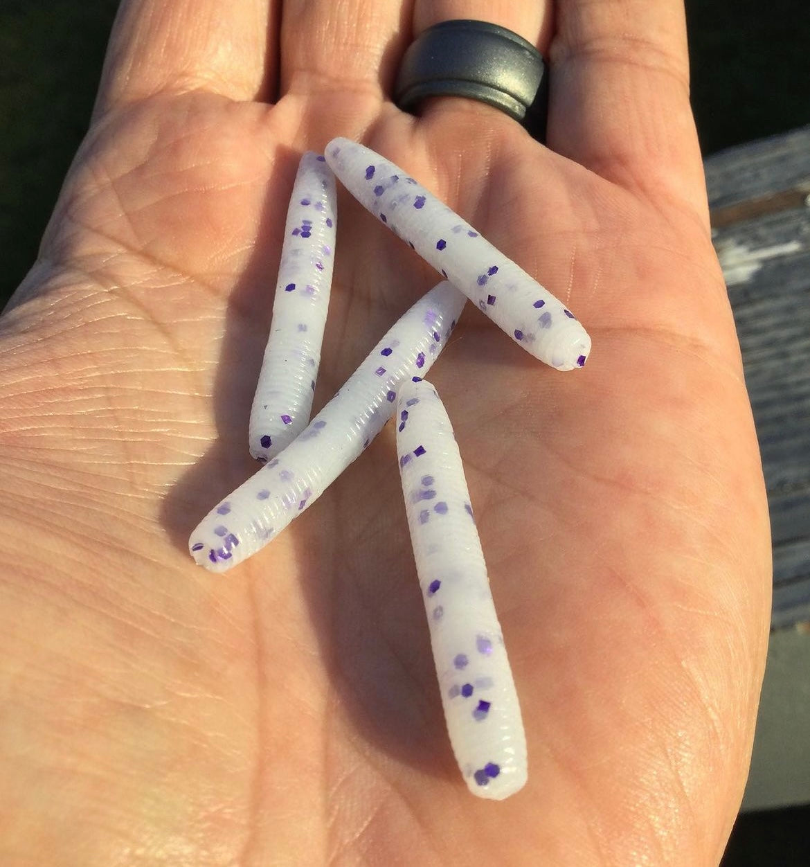 10pc 1.5 "White Purp's" Stick Bait