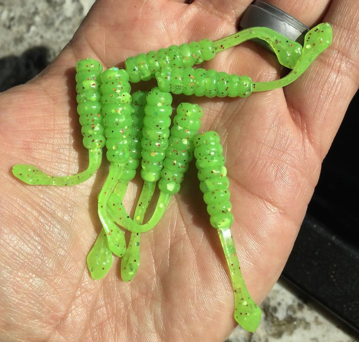 10pc 2inch "Slymer Red" Trout Slayer