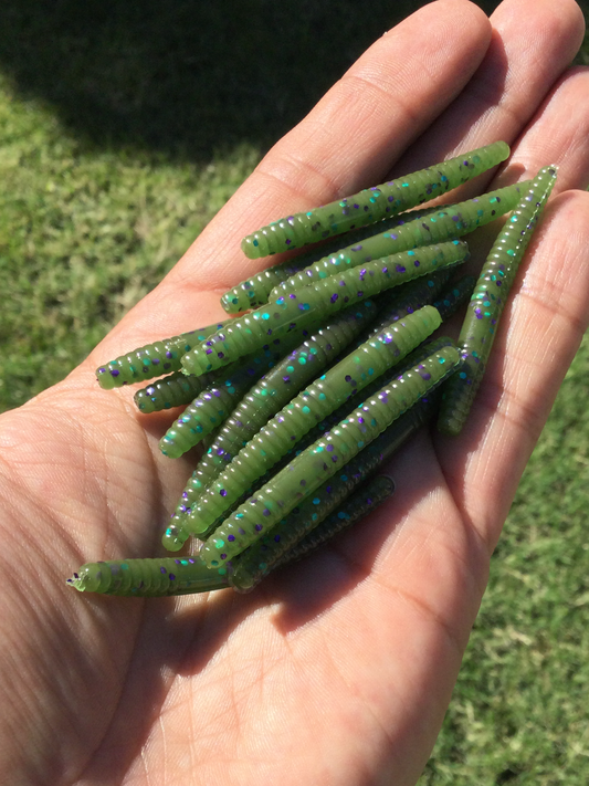 10p 2in “Green Scream” Trout Sticks