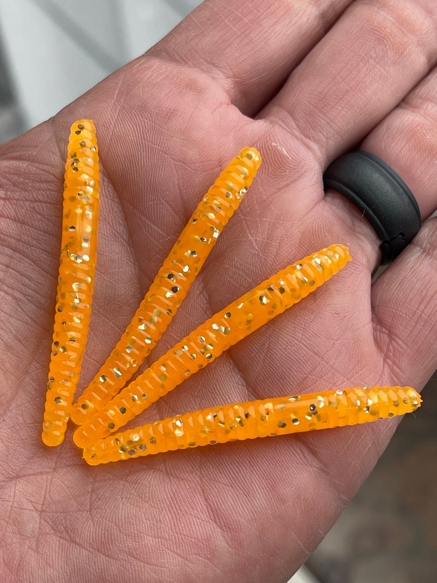 10p 2in “Tangerine Dream” Trout Worms