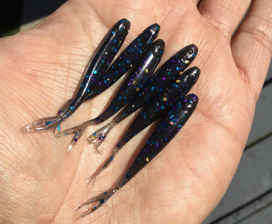 10pc 2inch "Midnight Galaxy" Minnow