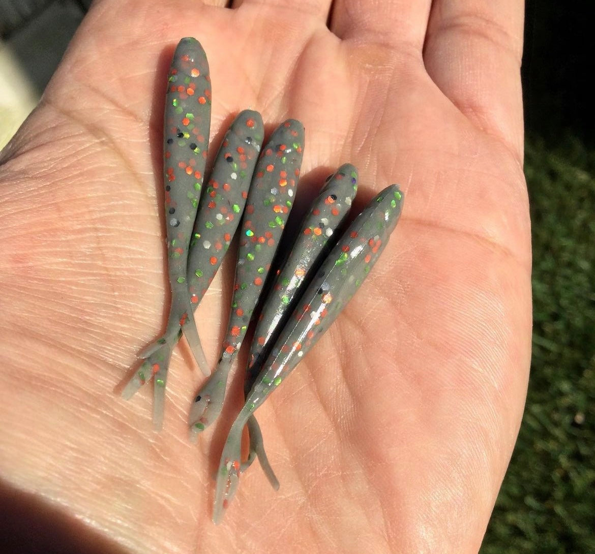 10pc 2inch "Gray Burst" Minnow