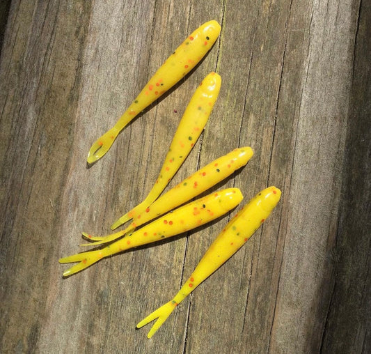 10pc 2inch "Yellow Burst" Minnow