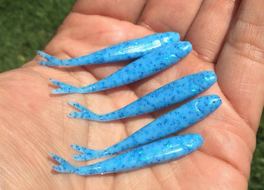 10pc 2inch " Blue Sparkle" Minnow