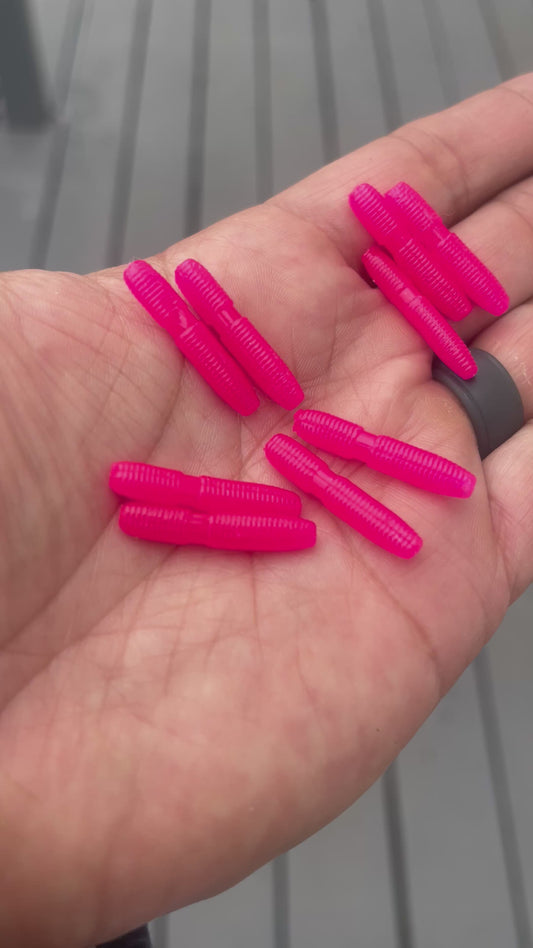1” 10pc Trout Sticks “Neon Pink”