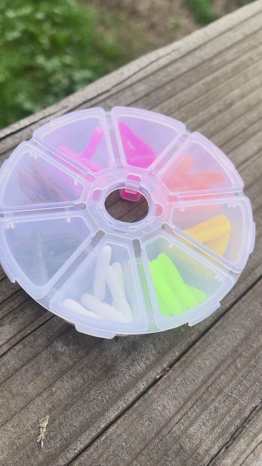 48pc 1” Trout Worm Kit