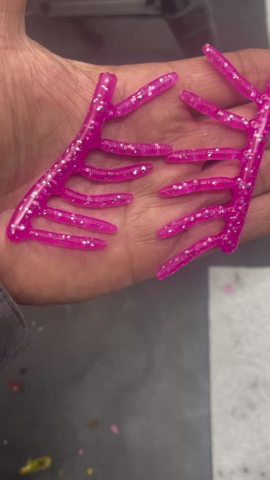 1” 10pc Trout Sticks “Pink Sparkle”